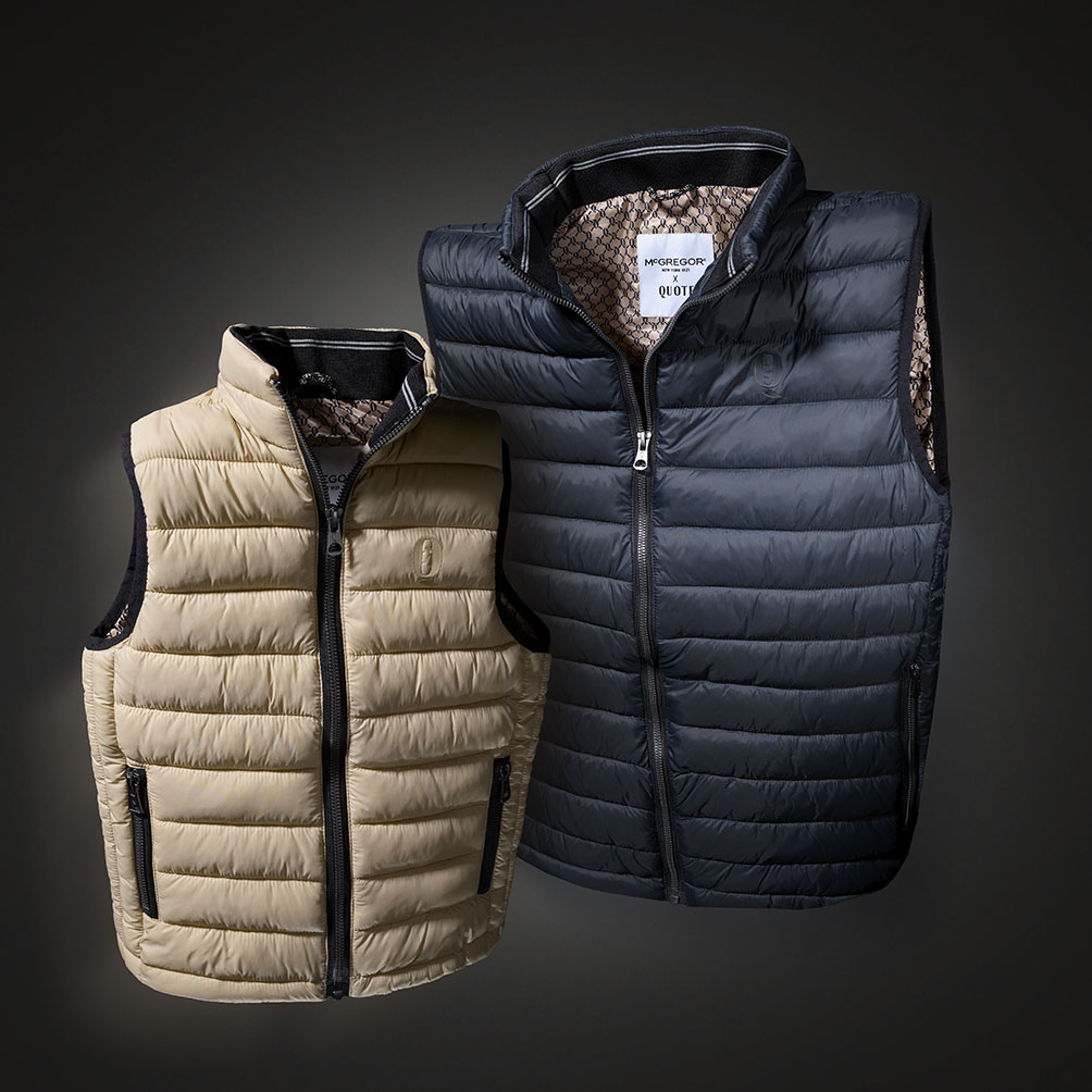 14x Quote + volwassen bodywarmer McGregor